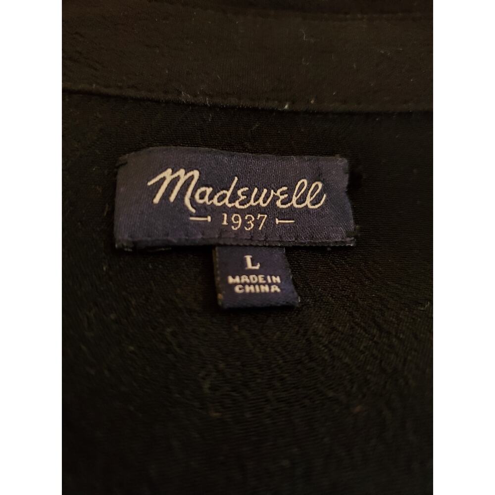 Madewell Black Long Sleeve Straight Legs Jumpsuit Size L - Picture 7 of 8